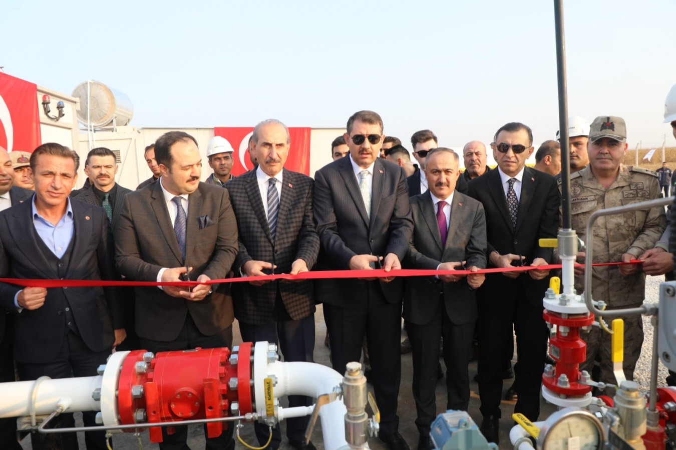 Akçakale'de ilk doğal gaz akışı sağlandı