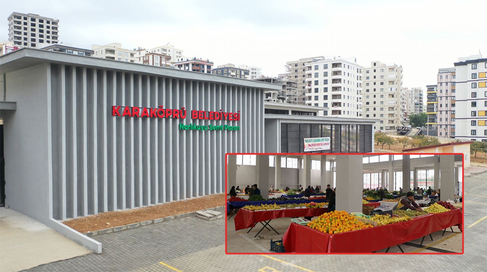 Karaköprü'de Narlıkuyu sempt pazarı hizmete girdi